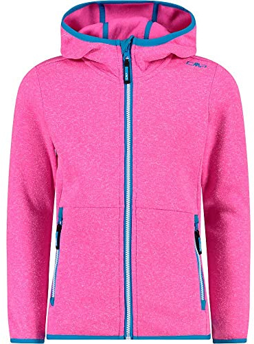 CMP - Kid G Jacket Fix Hood, Girl, Purple Fluo, 104