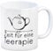 Zeit für eine Teerapie Kaffeebecher lustige Tasse für Teetrinker mit witzigem Spruch wenn es mal wieder zeit für ein Tässchen Tee ist