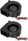 sourcing map Lot de 2 ventilateurs de refroidissement sans balais CC 7530 75 x 75 x 30 mm DC12 V 0,2 A pour ordinateur portable, processeur, carte graphique GPU et imprimante 3D