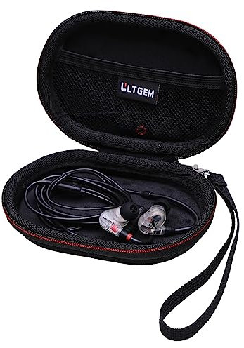 LTGEM EVA-Hartschalentasche für Sennheiser Professional IE 100 PRO/IE 300/IE 600/IE 800/IE 80 S/IE 900 Dynamic In-Ear-Kopfhörer – Reise-Schutz-Tragetasche Aufbewahrungstasche