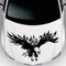 Motorhaube Aufkleber,3D Adler Aufkleber Wasserdicht Auto DIY Aufkleber Sticker Vinyl Adler Auto Dekorative Aufkleber Karosserie Seitendekoration Aufkleber für Auto Styling Dekoration Aufkleber,Schwarz