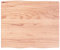 vidaXL Tischplatte, Holzplatte für Tisch Esstisch Couchtisch, Massivholzplatte Handgefertigt mit Baumkante, Ersatztischplatte, Hellbraun 60x50x2cm Massivholz Eiche Behandelt