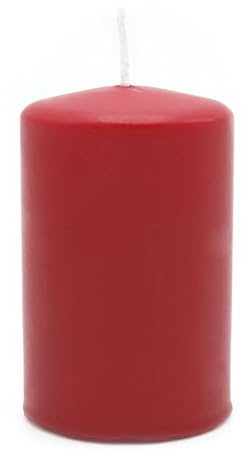 luterna 100% ÖKO-Stumpenkerze aus regionaler Bio-Masse, mit Bienenwachsüberzug, Bordeaux, BIOKEMA, 90/60 mm, Brenndauer ca. 50h