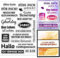GLOBLELAND Sprüche Deutsche Klare Stempel Für DIY Scrapbooking Geburtstagsstempel Deutsches Emotionales Wort Silikonstempel Transparente Stempel Siegel Für Karten Machen Tagebuch Fotoalbum
