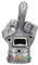 Faust-Bierflaschenöffner, Mittelfinger-Flaschenöffner, Coole Personalisierte Handschuhe, Weinflaschenöffner Für Bar-Party-Dekoration(Silber)
