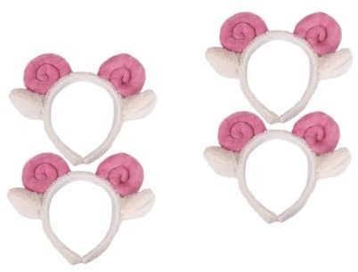 Ipetboom 4 Stück Croissant-stirnband Kuscheltier Stoff Kosmetik Bilden Damen