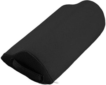 Coussin de Soutien de Repose-Pieds Ergonomique, Repose-Pieds sous Le Bureau, Repose-Pieds sous Le Bureau au Travail pour Avion Hommes Femmes, Noir