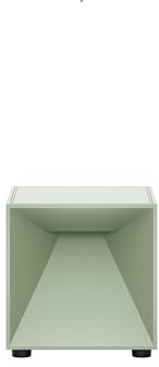 SIGOR Nutalis mini - Dimmbare würfelförmige LED Akku-Tischleuchte Indoor & Outdoor, IP54 spritzwassergeschützt, Höhe 8 cm, aufladbar mit easy-connect puk, 9 h Leuchtdauer, salbeigrün