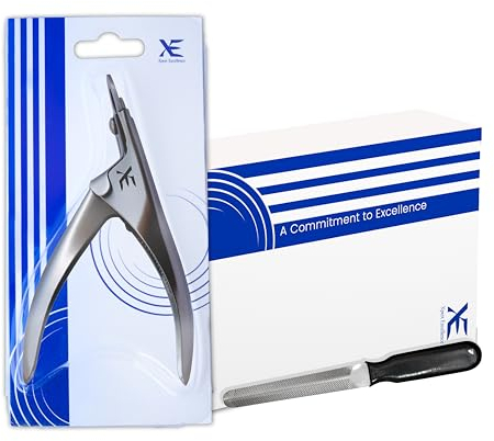 XE Coupe Ongles en Acier Inoxydable pour Animaux de Compagnie – Coupe Griffes pour Chat et Chien avec Lime à Ongles, Poignée Antidérapante pour Animaux de Compagnie, Lapins et Cochons d'Inde