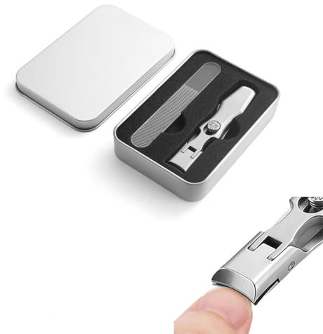 German Grip Nail Clippers for Men,2024 New Luxurious Ultra Sharp Nail Clippers,Stainless Steel Splashless Nail Clippers,Professional Nail Clippers