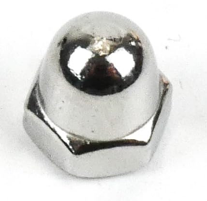 DAUMLINK® 25 Hutmuttern, hohe Form DIN 1587, Material Edelstahl V2A (25 Stück) (sim. UNI 5721) für die Schraubenoptik und gegen Verletzung, Verschmutzung und Beschädigung (M4)