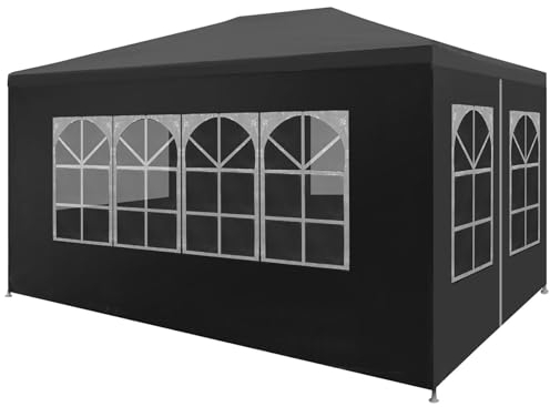 CLALER Pavillon 300x400 cm UV-Schutz Faltbar Camping Garten Faltpavillon Partyzelt, Anthrazit