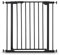 hauck Clear Step Autoclose 2, Schwarz - Schutzgitter Treppe Tür 75–80 cm, Kindersicheres Absperrgitter mit flachem Einstieg, Türgitter mit Auto Close, 1 Hand Öffnung, ohne Bohren - nur für Innen