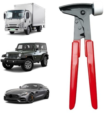 Wheel Weight Hammer Pliers, Heavy Duty Tire Pliers, Tire Balancing Tool, Wheel Weight Pliers, Tire Weight Hammer, Wheel Balancing Hammer for Balance Tires, Furniture, Water Pipes (Cast Steel)