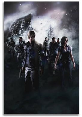STFHRTFGGH Videospiel-Poster Resident Evil, dekoratives Gemälde, Leinwand, Wandposter und Kunstdruck, moderne Familienschlafzimmer-Dekoration, Poster, 20 x 30 cm