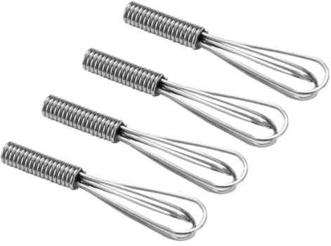 PERSELOSO 4pcs Mini Whisk Models for Doll House Decoration Simulation Baking Tools for Mini House Adornment and Play