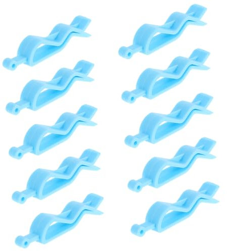 Vaguelly 10PCS Rubbish Bin Bag Holder Clips Durable Slip Trash Can Fixation Clips for Home Office Kitchen Secure Waste Basket Bags Without Adhesives