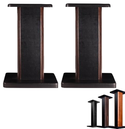 qodxcrfv Soporte Altavoz Profesional 40cm - Pies para Altavoces Verticales de Madera, Estantería Suelo Home Cinema, Mejora Sonido Alta Fidelidad