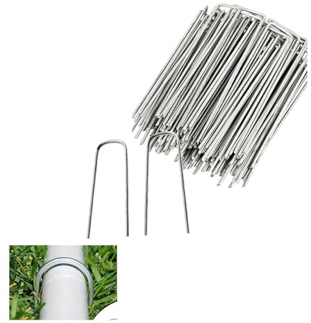 50x Erdanker aus beschichtetem Stahl - Erdanker Bodenanker zur Erdhaken Garten Herringe - Bodenanker für Garten und Camping - Zelt Befestigung Ground Anchor (3MM 40 * 200)