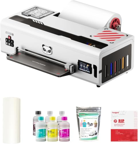 Procolored K13 Lite DTF Drucker A3 Bundle mit Ofen für T-Shirts und Kleidung, 33cm Textildruckmaschine mit Weißtinten-Zirkulation und Infrarotschutz für DIY Bekleidung Weiß