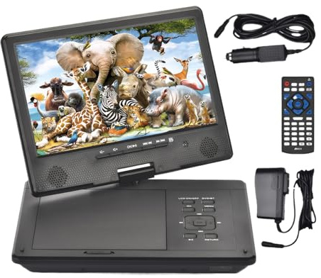 ALCXAZS Bester tragbarer DVD CD Player mit Disc Playern, kabellose Konnektivität, hochauflösendes Video, Bester tragbarer DVD Player