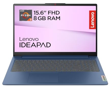 Lenovo IdeaPad Slim 3 | Laptop | Athlon 10 | 8GB | 128GB | Ohne Netzteil | 15.6 Full HD Display | AMD Athlon Silver 10| 128GB SSD | 8GB RAM | AMD Radeon 610M Grafik | QWERTZ | Windows 11| Blau