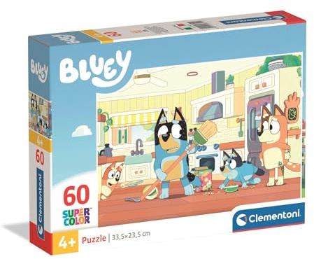 Clementoni Bluey Kinder Puzzle 60 Teile | Bluey Puzzle 33,5 x 23,5 cm für Kinder ab 4 Jahre - Puzzle von Clementoni 26311