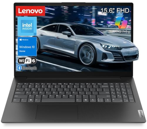 Lenovo 15,6 Zoll Laptop 2026 Business Student, 8 GB DDR5, 512 GB SSD, Intel | Copilot AI, Windows 11 Home, WiFi 6, Bluetooth, lange Akkulaufzeit, dünn und tragbar, perfekt für Remote-Arbeit und Studenten