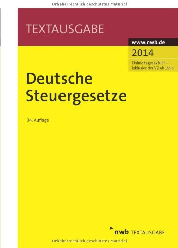 Deutsche Steuergesetze (Textausgabe)
