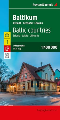 freytag & berndt Straßenkarte Baltikum 1:400.000: Baltische Staaten, Estland - Lettland - Litauen
