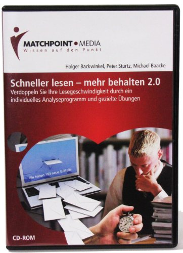Schneller lesen - mehr behalten 2.0 Lernsoftware / Schneller lesen Lernprogramm: Software zum Schneller lesen lernen, lauffähig auf Windows 10, 11: ... Windows xp, Vista, 7, 8 (außer RT (Tablet))