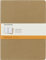 Moleskine Cahier Journal - Ensemble de 3 Carnets de Notes Lignés, Couverture Cartonnée - Très Grand Format 19 x 25 cm - Papier Couleur Marron - 120 Pages