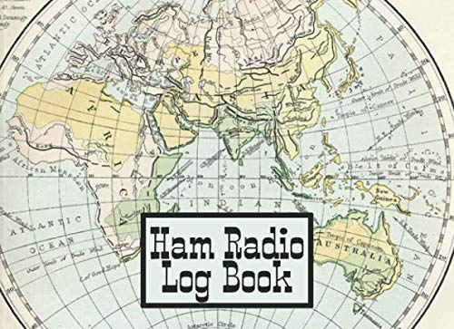 Ham Radio Log Book: Amateur Radio Operator Station Log Book Vintage World Map