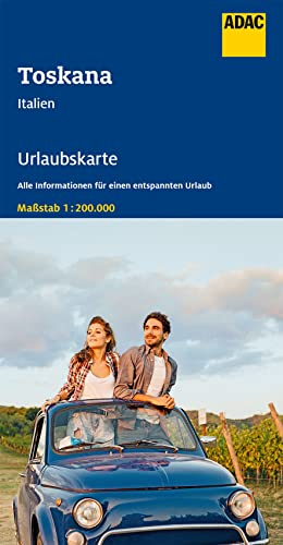 ADAC Urlaubskarte Toskana 1:200.000: Straßenkarte und Autokarte