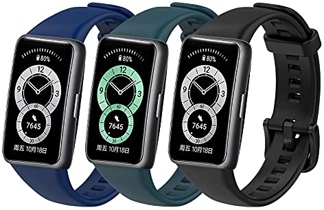 MIJOBS Correa de Repuesto para Huawei Band 6 & Honor Band 7 Correa de Silicona Impermeable y Transpirable Correa Deportiva Compatible con Huawei Band 6 & Band 6 Pro Pulsera Honor Band 6