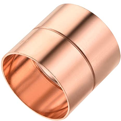 sourcing map Droit Cuivre Couplage Raccords 2 Pouce ID Soudage Joint pour HVAC Climatisateur