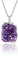CrystalTears Amethyst Druse Halskette Damen Unregelmäßig Cluster Stein Anhänger mit Kette Drusensegment Rohstein Halsschmuck für Frauen Mädchen
