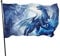 Fahne Blauer Drache, Robuste Gartenflagge Gedruckt Gartenflaggen Für Draußen Haus Hof,3X5Ft