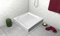ECOLAM Receveur de douche carré Oskar 70x70 cm | Hauteur: 16 cm | Profondeur: 4 cm | siphon+ silicone | Receveur de douche acrylique blanc