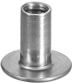 QUARKZMAN M8 Tuercas en T, 24 piezas de Tuercas en T de Acero al Carbono, Tuercas Redondas con Base Soldable de 20 mm de Altura, Agujero Pasante, Tuercas de Placa con Rosca Hembra