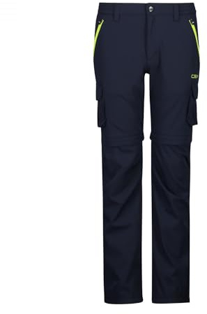 CMP Kinder Zipphose Black Blue-Lime 140