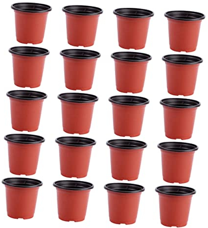 INOOMP 20St Sämlingstopf Keimpflanzer Gärtnerei Töpfe zimmerpflanzen Blumentöpfe Tischdekoration Schwarzkümmel Pflanzen Blumentopf Blumenpflanzer Anlage Topfpflanze Plastikblume Samen