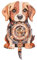 Blumuze 3D Wooden Puzzles Beagle Dog Clock, 3D Wooden Jigsaw Puzzles for Adults Kids, DIY 3D Puzzle Wall Clock Birthday Gifts for Women Men, Best Friends, Present for Lover on Christmas