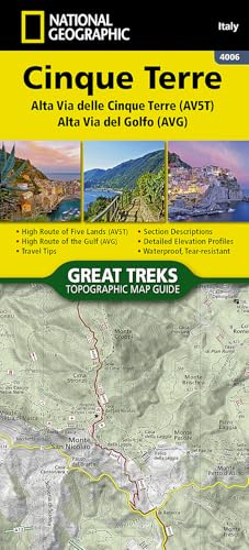 Cinque Terre High Path: Trails Illustrated (National Geographic Trails Illustrated Map, Band 4006)