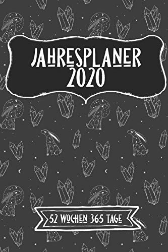 Jahreskalender 2020 52 Wochen 365 Tage: -53 Wochen undatiert A5 Notizbuch für Notizen & Termine Wochenplaner 200 Seiten