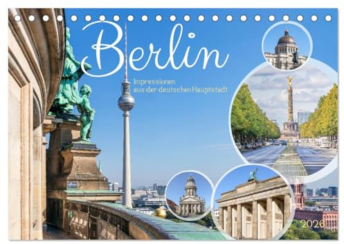 Berlin - Impressionen aus der deutschen Hauptstadt (Tischkalender 2026 DIN A5 quer), CALVENDO Monatskalender: Visuelles Abenteuer der einzigartigen Atmosphäre Berlins. (CALVENDO Orte)
