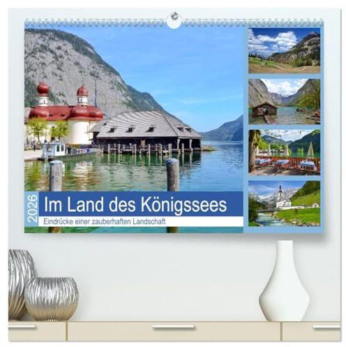 Im Land des Königssees (hochwertiger Premium Wandkalender 2026 DIN A2 quer), Kunstdruck in Hochglanz: Lanschaften im Umkreis des Königssees (CALVENDO Orte)