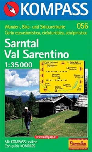 Kompass Karten, Sarntal: Mit Kurzführer und alpinen Skirouten. Dt. /Ital. 1:35000 (KOMPASS Wanderkarte)
