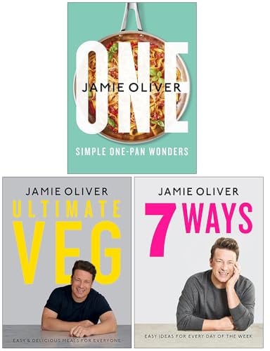 Jamie Oliver Collection 3 Books Set (One Simple One-Pan Wonders, Ultimate Veg & 7 Ways Easy Ideas For Your Favourite Ingredients)