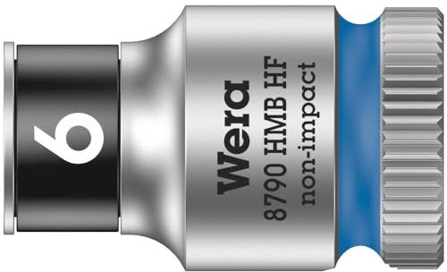 Wera 05003740001 8790 HMB HF Zyklop-Steckschlüsseleinsatz mit 3/8-Antrieb mit Haltefunktion, 6.0 x 29.0 mm, 6